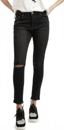 One Teaspoon High Waist Free Birds Jeans In Worn Raven