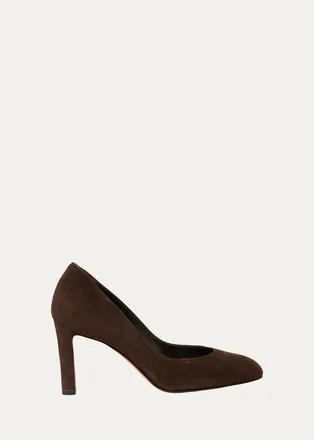 Christian Louboutin 85mm Fannylove Suede Pumps