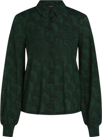 King Louie Maisie Blouse Noha - Dames - Blouses & Shirts - Groen - Maat: S Jersey