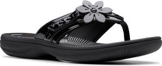 Clarks Breeze Opal Sandal in Black Patent at Nordstrom Rack, Size 5