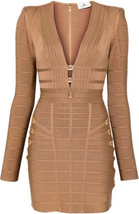 Elisabetta Franchi V-neck Mini Dress