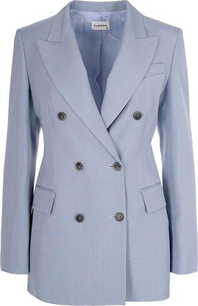 P.A.R.O.S.H. Light Blue Double-Breasted Blazer