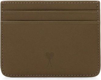 Ami Leren Kaarthouder - Heren - Portefeuilles - Bruin - ONE Size - Leer - Accessoires