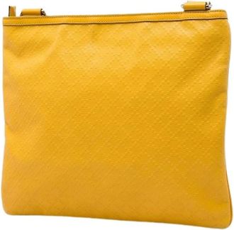 Gucci Pre-owned Vintage Crossbody Bag - Dames - Vintage Schoudertas - Geel - ONE Size - Leer - Vintage