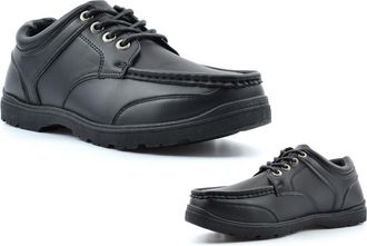 Generic Boys School Shoes Size 7 School Shoes Mens Boat Shoe Mens Shoe Work Office Size 9 Lace Up Sizes 7-12 Black 10 UK