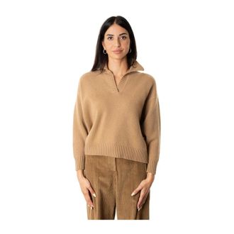 Max Mara Jersey de cuello pico Agre - Knitwear - Mujer - Marr&oacute;n - M