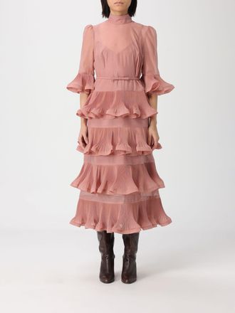Zimmermann Abito midi Zimmermann in crepe plissettato