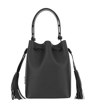 Valentino Garavani Black V-Logo Bucket Bag
