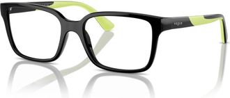 Vogue Eyewear Zwarte Brillenmontuur - Dames - Brillen - Zwart - 49 MM - Nylon - Accessoires