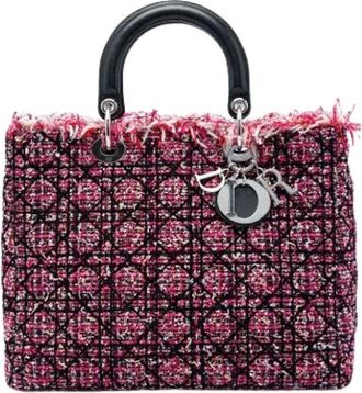 Dior Pre-owned Lady Handbag - Dames - Pre-owned - Roze - Maat: ONE Size Leer