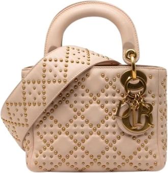 Dior Pre-owned Lady Satchel - Dames - Vintage Handtas - Beige - ONE Size - Leer - Vintage