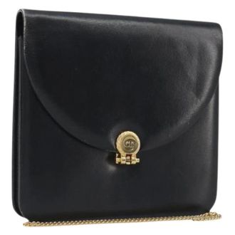 Dior Pre-owned Vintage Schoudertas - Dames - Pre-owned - Zwart - Maat: ONE Size Leer