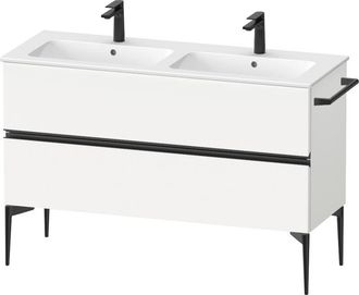 Duravit Sivida Mueble Bajo Lavabo, 2 Cajones, Tirador Negro - Duravit