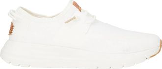 Hey Dude Womens Sirocco Neutrals Casual Sneakers In White