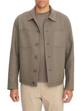 Vince Splittable Shop Jacket In Smoke