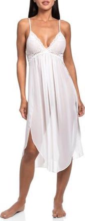 In Bloom by Jonquil Lace Chiffon Nightgown in Ivory at Nordstrom Rack, Size Medium