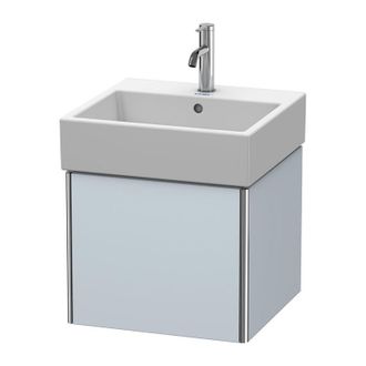Duravit Duravit Xsquare Vanity Unidad De Pared 48,4x 46,0 Cm, 1 Extra&iacute;ble, Para Lavabo Vero Air 235050, Color (frente/cuerpo): Laca De Seda Azul Claro Mate - 
