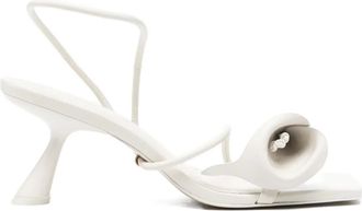 Cult Gaia 80 mm Ria sandalen met spiraalbandje - Wit