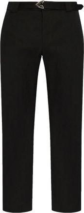 Alexander McQueen Arrow Belted Broeken - Heren - Straight fit broeken - Zwart - M - Katoen - Broeken