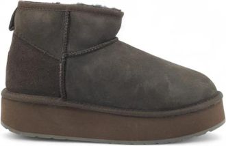 Emu Stinger Micro Flatform 2.0 - Dames - Winterlaarzen - Bruin - 39 EU - Leer - Schoenen