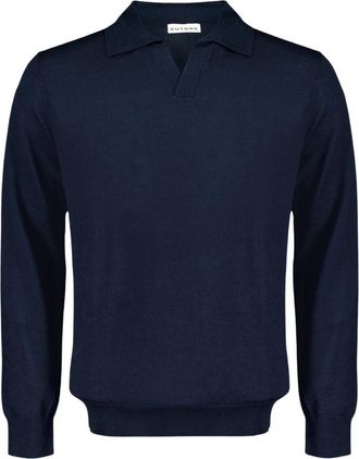 Autore Maglia Polo Stewart - Heren - Polos - Blauw - 2XL - Wol - Tops