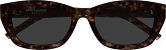 Saint Laurent Eyewear Saint Laurent Sl M153 Linea Monogram 002 Havana Grey Sunglasses