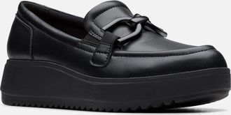 Clarks Womens Zylah Top Womens Loafers - Black - Size: 3.5