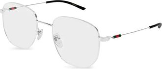 Gucci Glasses, unisex, Gray, Size: 53 MM Eyeglasses
