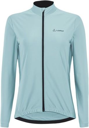 LOEFFLER Bike L/S Jersey Clara Mid Velotrikot f&uuml;r Damen | t&uuml;rkis/grau