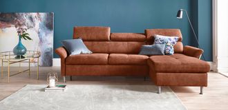 Exxpo Sofa Fashion Ecksofa »Maretto, bequem und komfortabel, L-Form« inkl. Kopf- bzw. Rückenverstellung, wahlweise mit Bettfunktion
