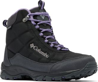 Columbia Womens Firecamp Boots, Legacy 2024 Black/Plum Purple, 6