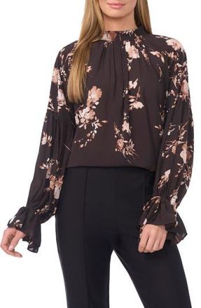 Ted Baker Fleur Tie Sleeve Top in Rich Black at Nordstrom Rack, Size X-Small
