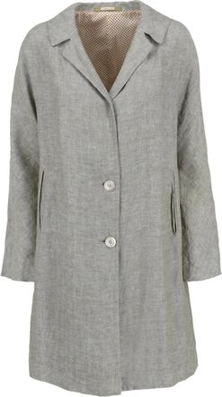 Massimo Alba Cappotto con motivo a spina di pesce Pre-owned - Grigio