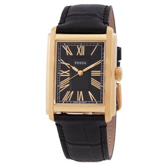Fossil Carraway Quartz Black Dial Watch FS6091
