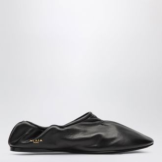 Alaia Soft slippers in black leather