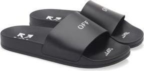 Off-white Pool Slide Sandal in Black No Color at Nordstrom Rack, Size 11Us / 41Eu