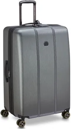 DELSEY Paris Cadence Hardside Expandable 28 Large Checked Spinner Luggage in Brushed Silver at Nordstrom
