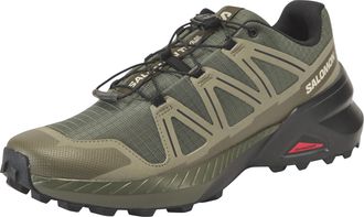 Salomon Trailrunningschuh SALOMON SPEEDCROSS PEAK, Herren, Gr. 48, olive night, deep lichen gr&uuml;n, schwarz, Synthetik, Textil, Schuhe Trailrunningschuh
