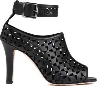 Manolo Blahnik Tingah 105 Yoth Calf Leather Sandals