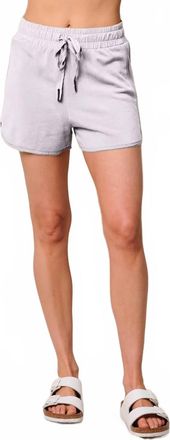 Stateside Womens Softest Fleece Drawstring Short In White