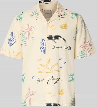 Only & Sons Relaxed Fit Freizeithemd aus reiner Baumwolle Modell LUKE in Offwhite, Gr&ouml;&szlig;e XXL