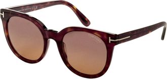 Tom Ford Womens 53mm Havana Sunglasses FT1109-52H-53