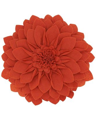 Saro Lifestyle Felt Flower Pillow