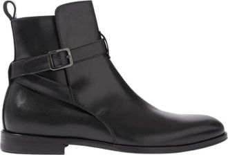 Scarosso Lara Leren Jodhpur Laarzen - Dames - Enkellaarsjes - Zwart - 38 1/2 EU - Leer - Schoenen