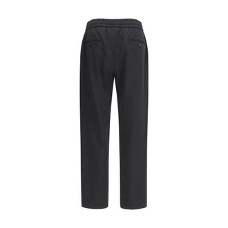 Dolce & Gabbana Mens Black Wool Oves Aries Joggers (workout Pants)