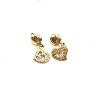 Givenchy Vintage Heart-Shaped Drop Womens Earrings (Pre-Owned)