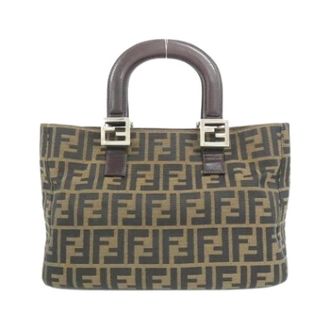 Fendi Pre-owned Vintage Canvas Handbag - Dames - Vintage Handtas - Bruin - ONE Size - Vintage