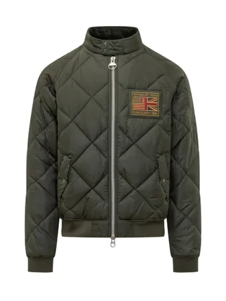 Barbour Olive Mandarin Collar Jacket