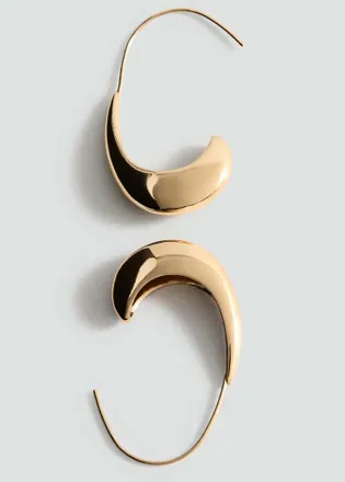Mango Orecchini anelli irregolari oro - Donna - Taglia unica - MANGO