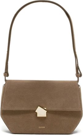 Closed Borsa a spalla in pelle - Marrone